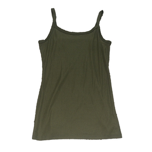 nobo Olive Green ribbed spaghetti strap Tank Top
